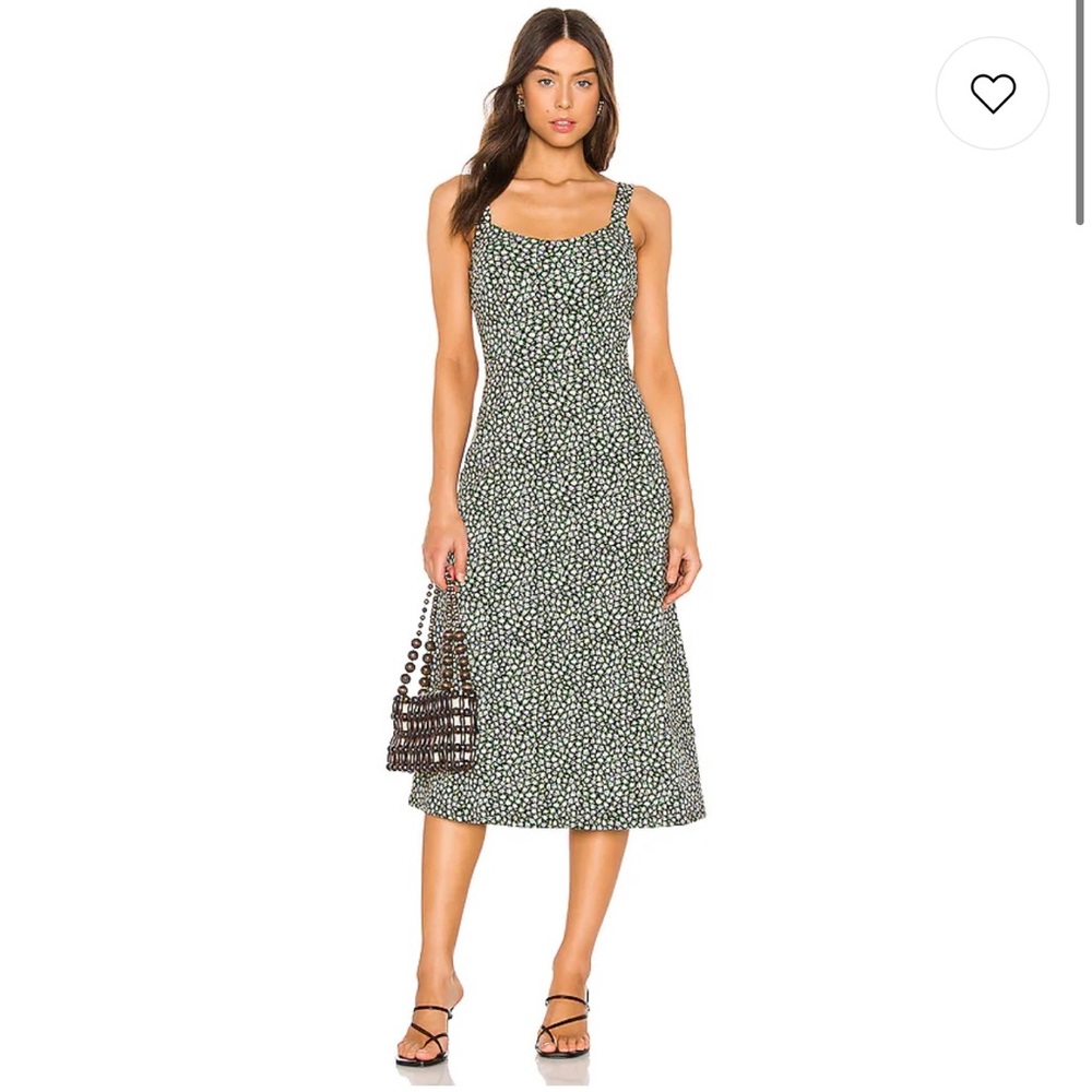 Free People Lorelei Printed Midi Dress - S